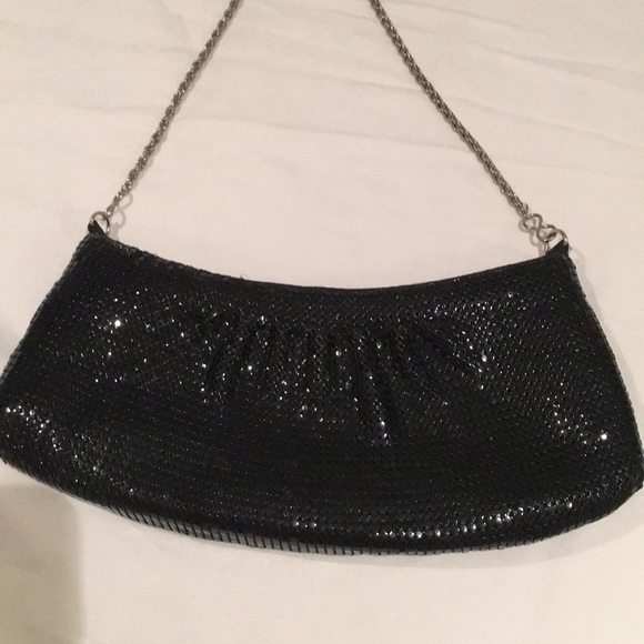 Cache black chain mail clutch - Picture 1 of 5